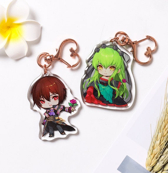 Code Geass Charm C C Lelouch Vi Britannia Keychains Anime Etsy Code Geass Charm C C Lelouch Vi Britannia Keychains Anime Etsy