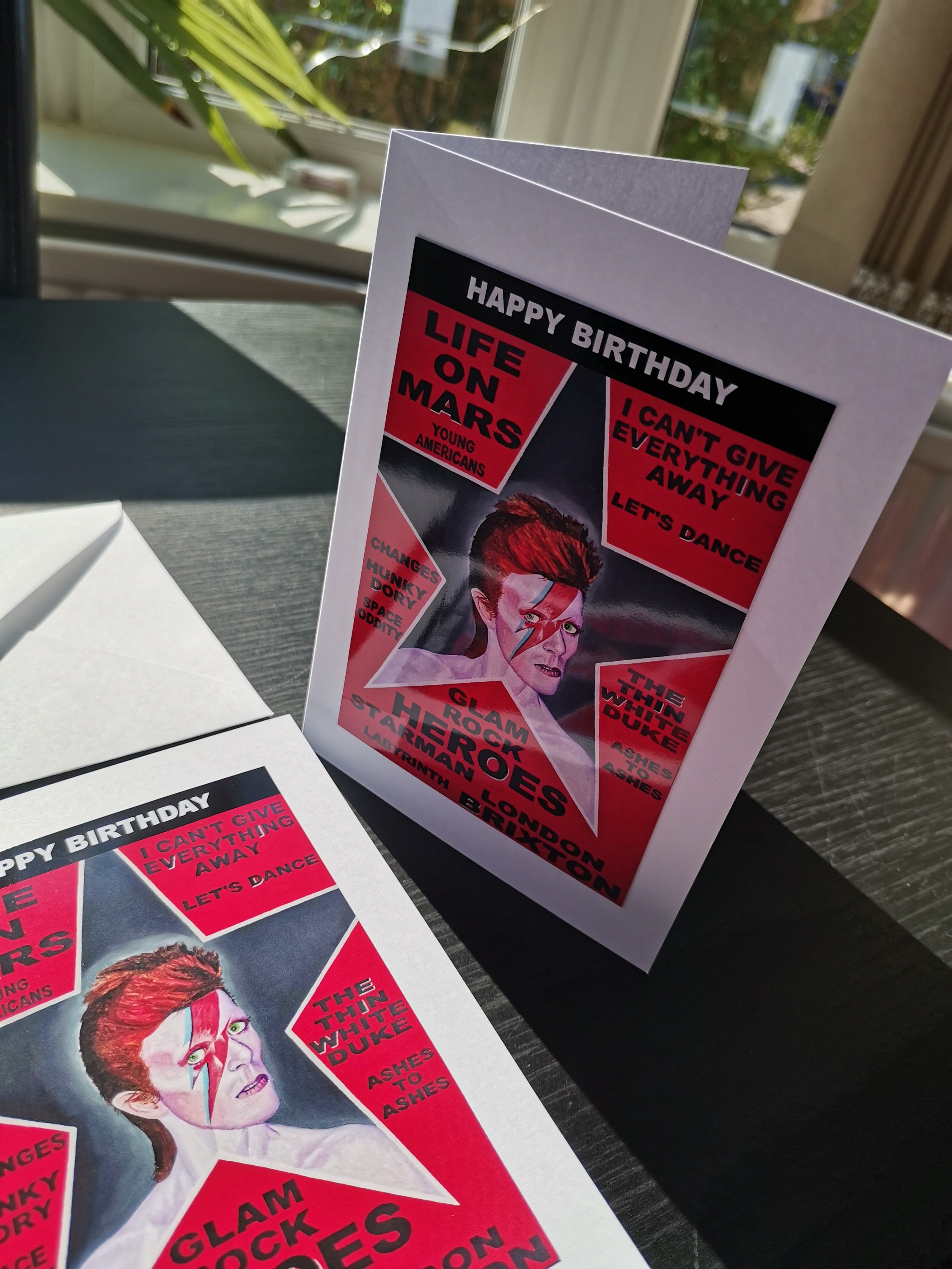 David Bowie, Happy Birthday Card - Aladdin Sane - David Bowie Birthday ...