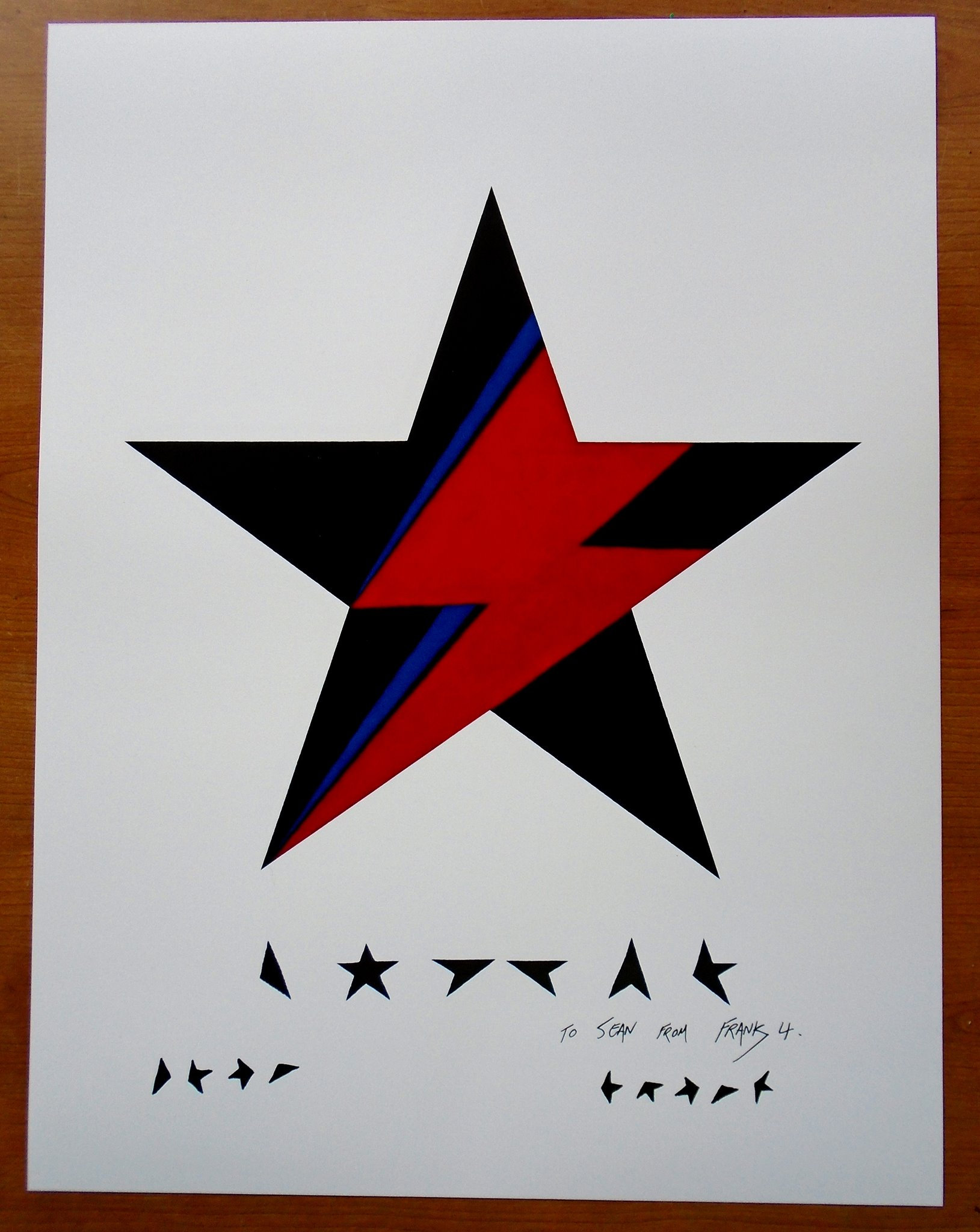 David Bowie Art Print Signed and Numbered. Ziggy Black Star - Etsy
