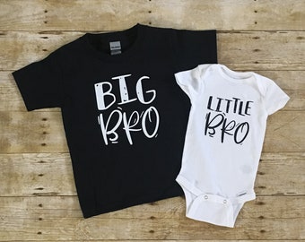 Big Brother and Little Brother Matching Set | Big Bro and Little Bro Set | Clothing Set for Siblings | Shirt Set for Brothers | Newborn Set