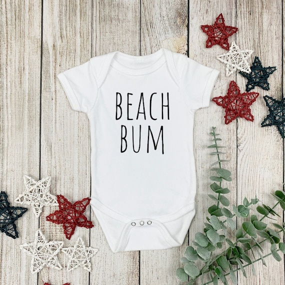 Beach Bum Baby Onesie: Rae Dunn Inspired Beach Outfit