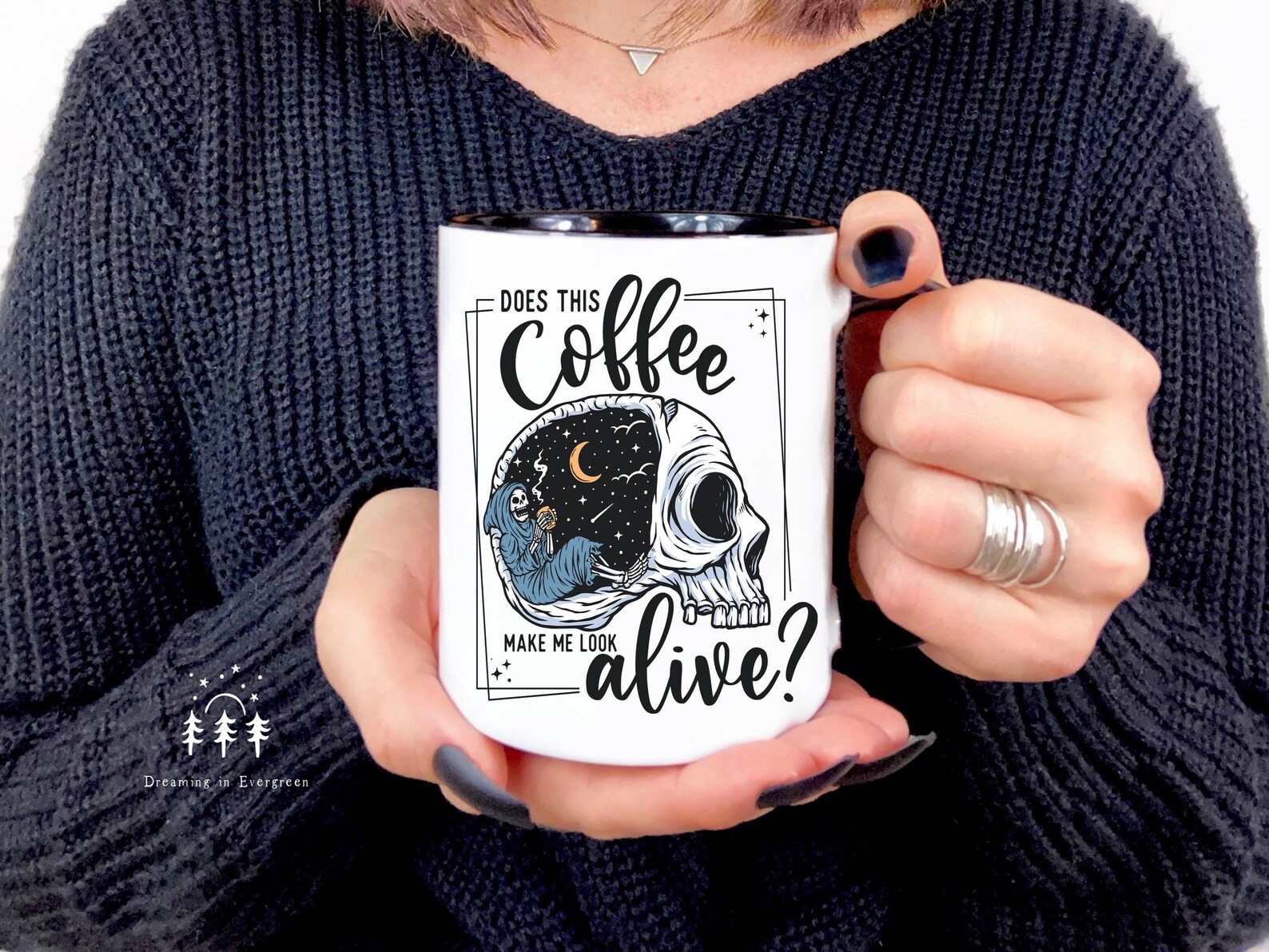 Does This Coffee Make Me Look Alive Coffee Mug Fall Gift Etsy