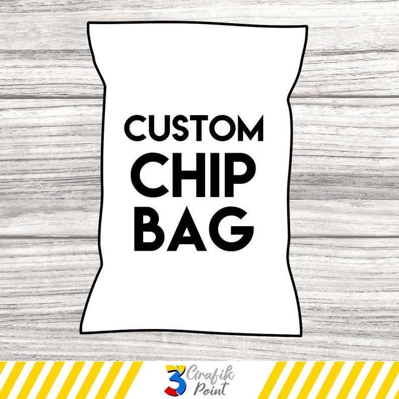 Custom Chip Bag printable Custom Favor Bag Custom Birthday | Etsy