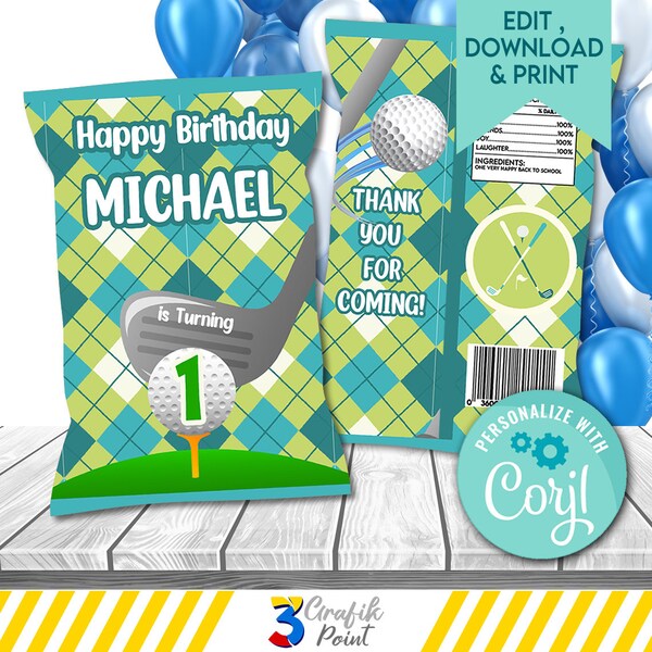Golf Chip Template Etsy
