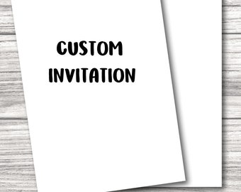 Custom Rush Invitation Template, Custom Theme, Custom Birthday, Custom Theme, Custom Design