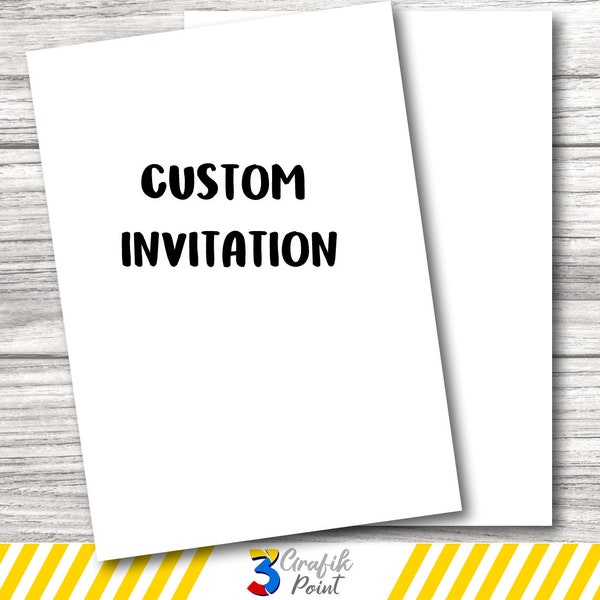 Custom Invitation Template, Custom Theme, Custom Birthday, Custom Theme, Custom Design