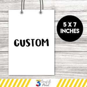 Custom Gift Bag printable, Custom Favor Bag, Custom Birthday, Custom Gift bag, Custom  party