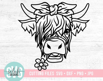 Download Cow With Bandana Svg Etsy