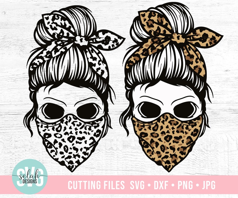 Download Bandana Svg Leopard Mom Skull With Mask Svg Momlife Skull Svg Svg Files For Cricut Patriotic Svg Messy Bun Skull Svg Mom Life Svg Clip Art Art Collectibles