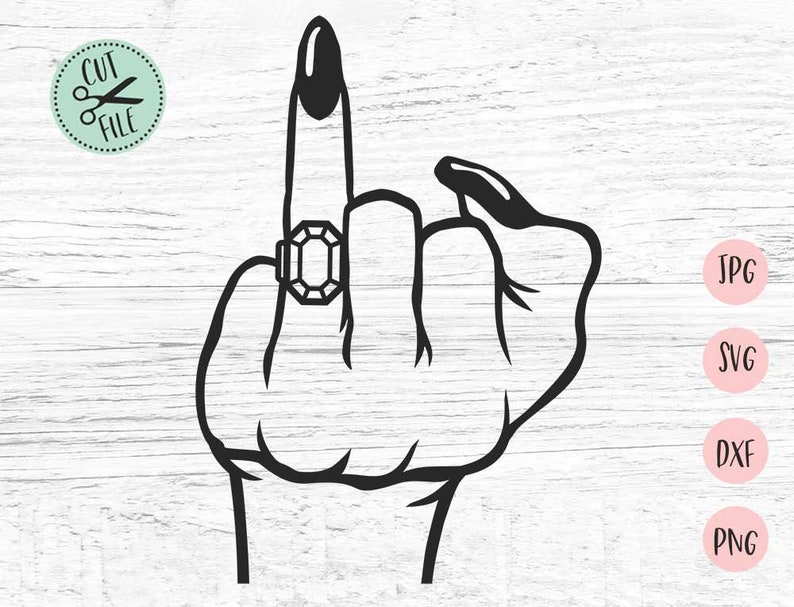Ring Finger Svg Funny Wedding Finger Svg Ring Finger Etsy