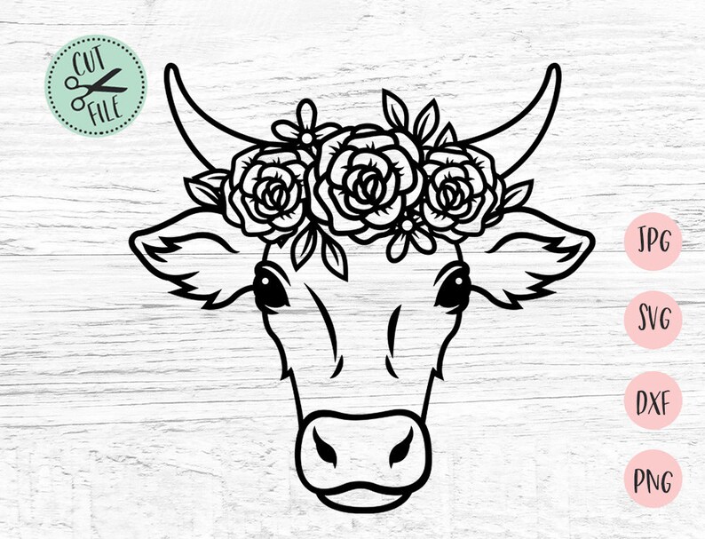 Floral Cow Svg Cow Head Svg Cow Clipart Farm Animal Svg Floral Svg Boho Svg Cow Cut File Cow Face Svg Cow Svg Heifer Svg Clip Art Art Collectibles Tripod Ee