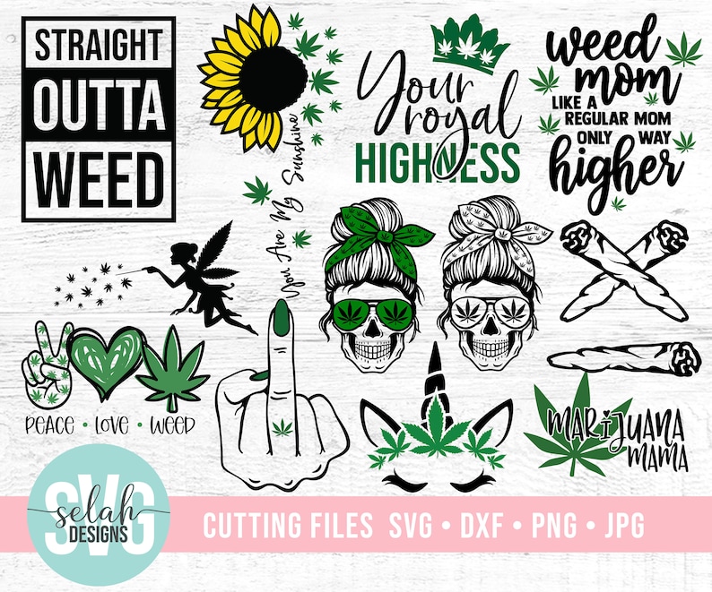 Download Weed svg bundle weed sunflower svg weed unicorn svg | Etsy