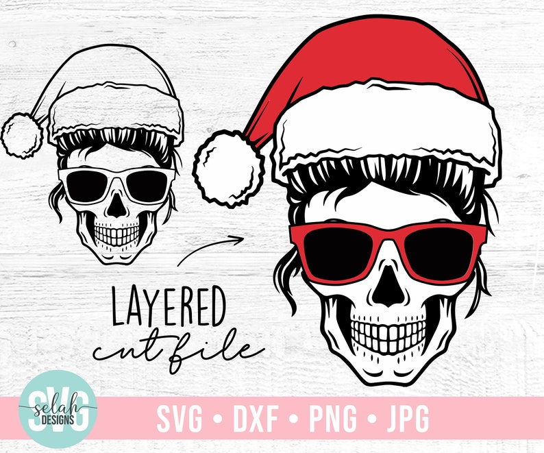 Download Mom Skull Christmas svg Christmas eggnog lover mother xmas | Etsy