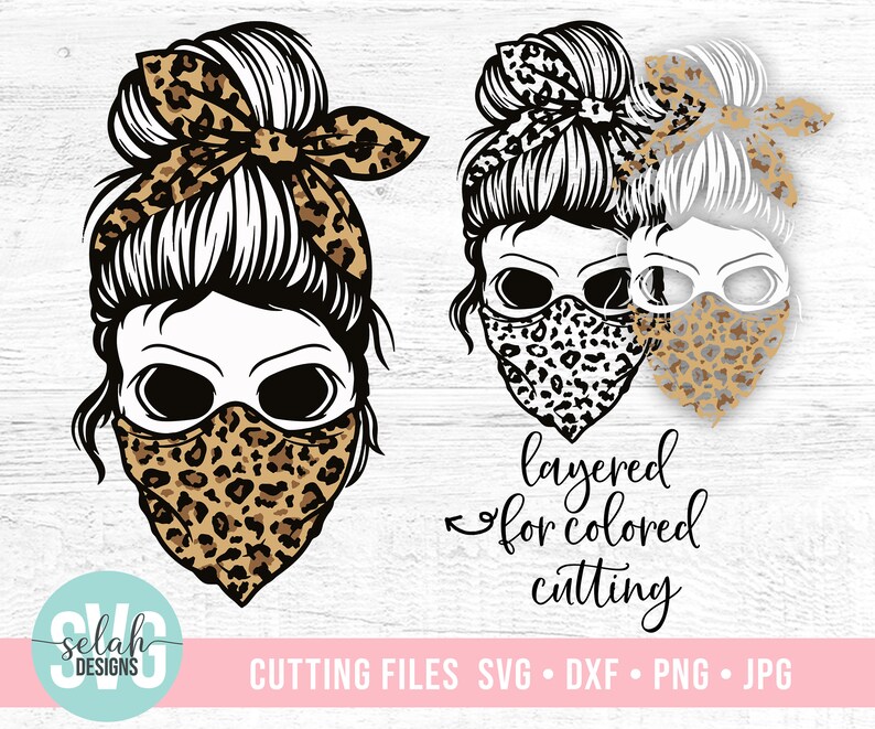 Download Bandana Svg Leopard Mom Skull With Mask Svg Momlife Skull Svg Svg Files For Cricut Patriotic Svg Messy Bun Skull Svg Mom Life Svg Clip Art Art Collectibles