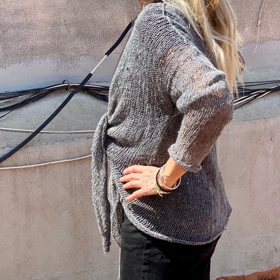 Grey summer cardigan hotsell