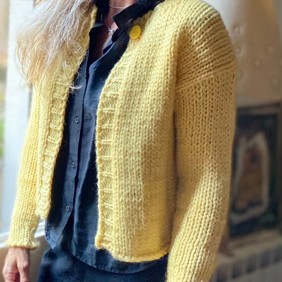 Cardigan in Fat Australian Chunky Wool 