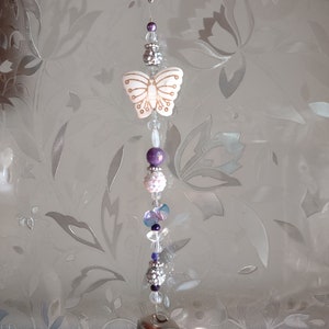 Windchime doorknob alerting chime butterfly chime