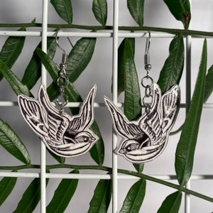 Harry Styles Bird Tattoo Earrings