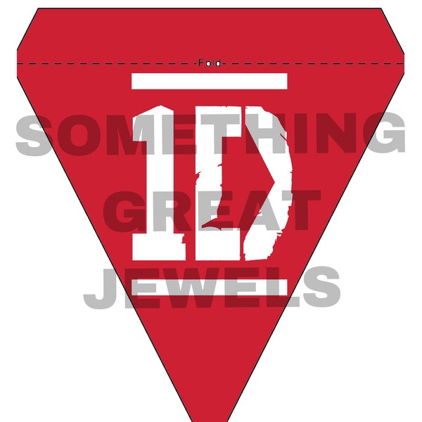 One Direction Logo Flag Party Decor