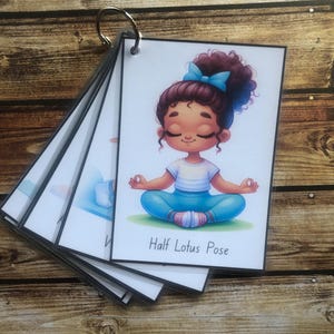 kids Yoga Flashcards, Yoga for kids, Mindfulness for kids, Yoga Gifts, Yoga exercises, Yoga Cards, Yoga practice, Yoga poses cards