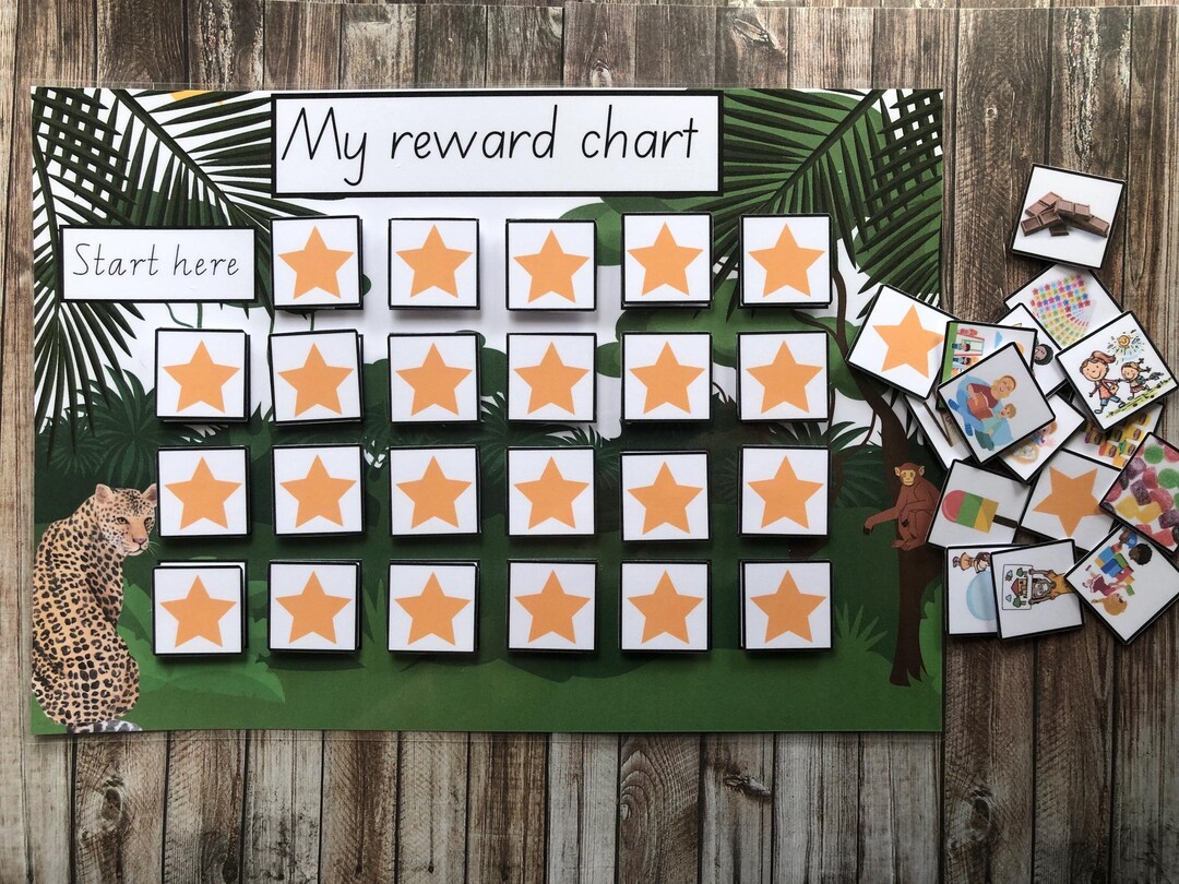 Personalised Ready to Use Reward Chart for Kids, Visual Aid for Kids ...