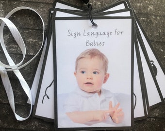 AUSLAN, Australian Sign for babies, babies first signs, sign language flash cards, Birthday gift for kids, Christmas gift for kids