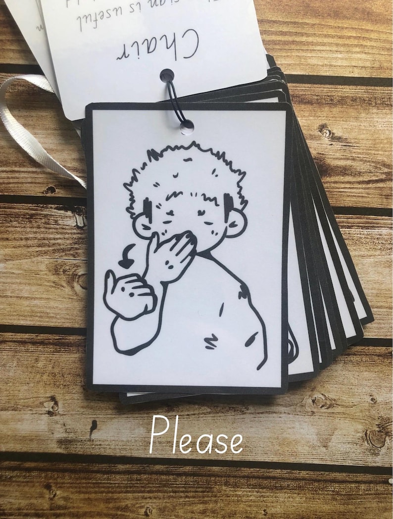 Auslan Sign Language Flashcards for Kids | Australian Sign Language Learning Cards | Preschool Communication Tool | Homeschool Resource image 5