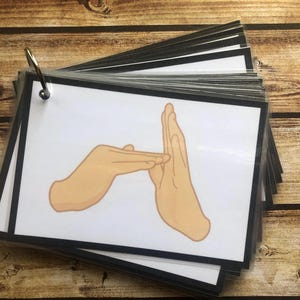 Lengua de señas australiana imprimible A-Z, AUSLAN, Alfabeto, Lengua de señas para niños, tarjetas didácticas de lengua de señas, currículo preescolar