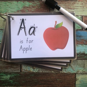 Alphabet flashcard, Alphabet Tracing, ABC, Homeschool resources, Christmas gift, Birthday  gift for kids, for toddler, for kindergarten
