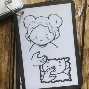 Baby Sign Language Flash Cards, 14 First Signs for Babies & Toddlers, Early Communication Cards, New Baby Educational Gift for Parents zdjęcie 4