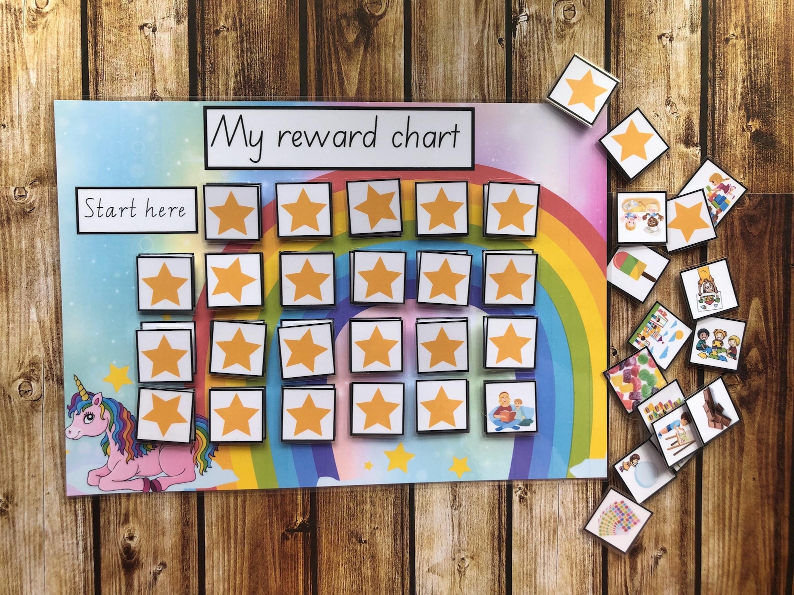 Personalised Ready to Use Reward Chart for Kids, Visual Aid for Kids ...
