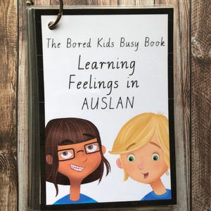 AUSLAN Emotion Flashcard | Sign Language for Kids | Feelings Card | Australian Sign Language | Speech Therapy Resource | Early Communication