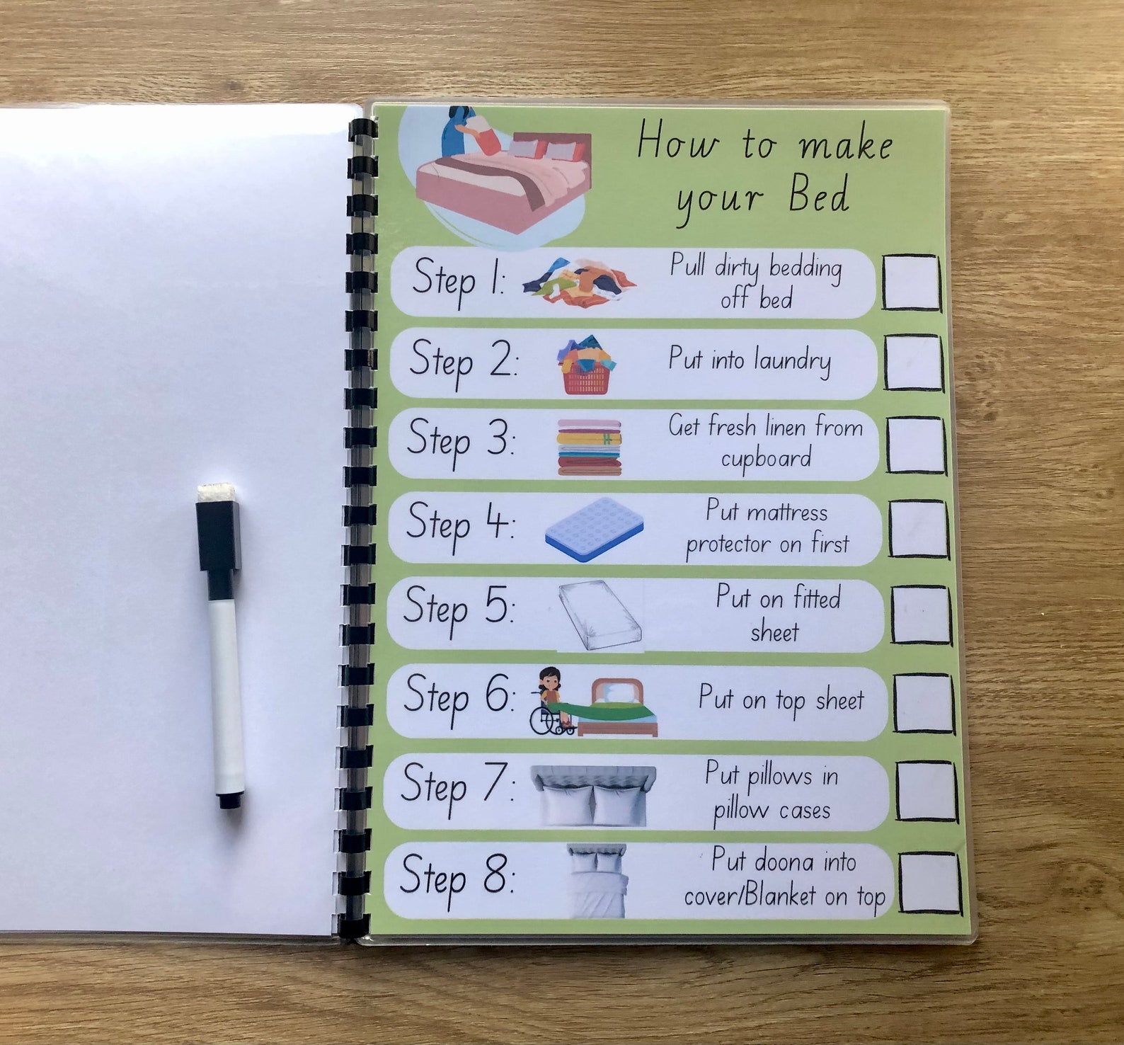 Cleaning Checklist With Pictures, Adhd Cleaning Checklist, Autism ...