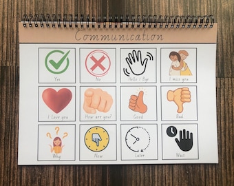 Custom made Nonverbal Communication Cards, Visual board, Special needs, Autism communication, Special needs flashcards, Speech therapy