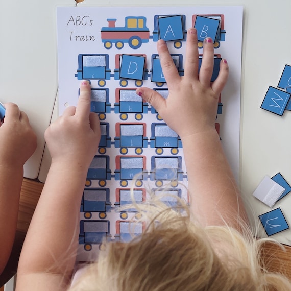 Alphabet Learning Activity for Kids, ABC Letter Matching and Phonics, Learn Letters & Beginning Sounds, Preschool Educational Gift