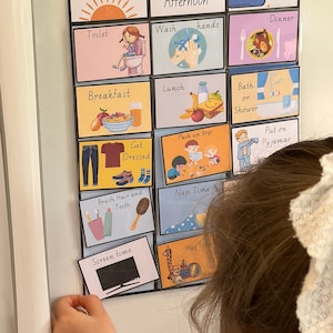 Kids Visual Daily Routine Chart: Toddler Chore Planner