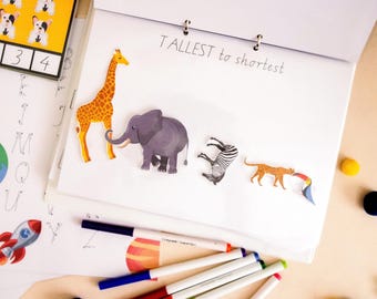 Personalised Busy Book for Kids | Learning Activity Book | Preschool Learning Binder | Alphabet Tracing & Numbers | Homeschool Educational