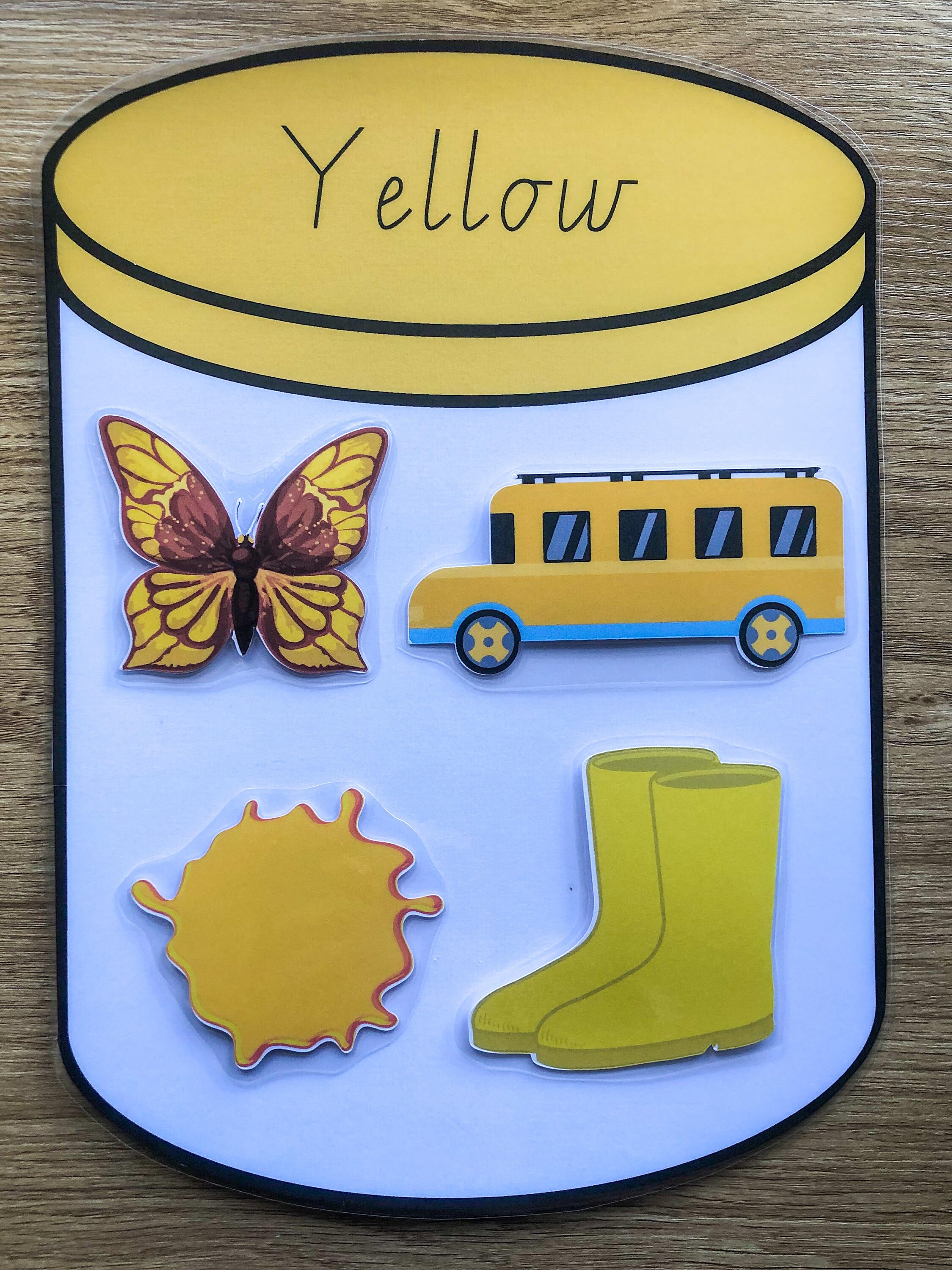 Colours Colour Matching Game Preschool Busy Bag Preschool Etsy Australia