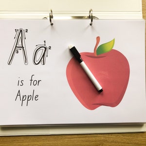 Alphabet Kleinkind Buch, druckbare Lernmappe, Hausschule, Vorschule Ausdrucke, Kleinkind Quiet Buch, Kinder Aktivität Buch