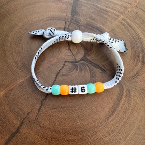Hockey lace bracelet