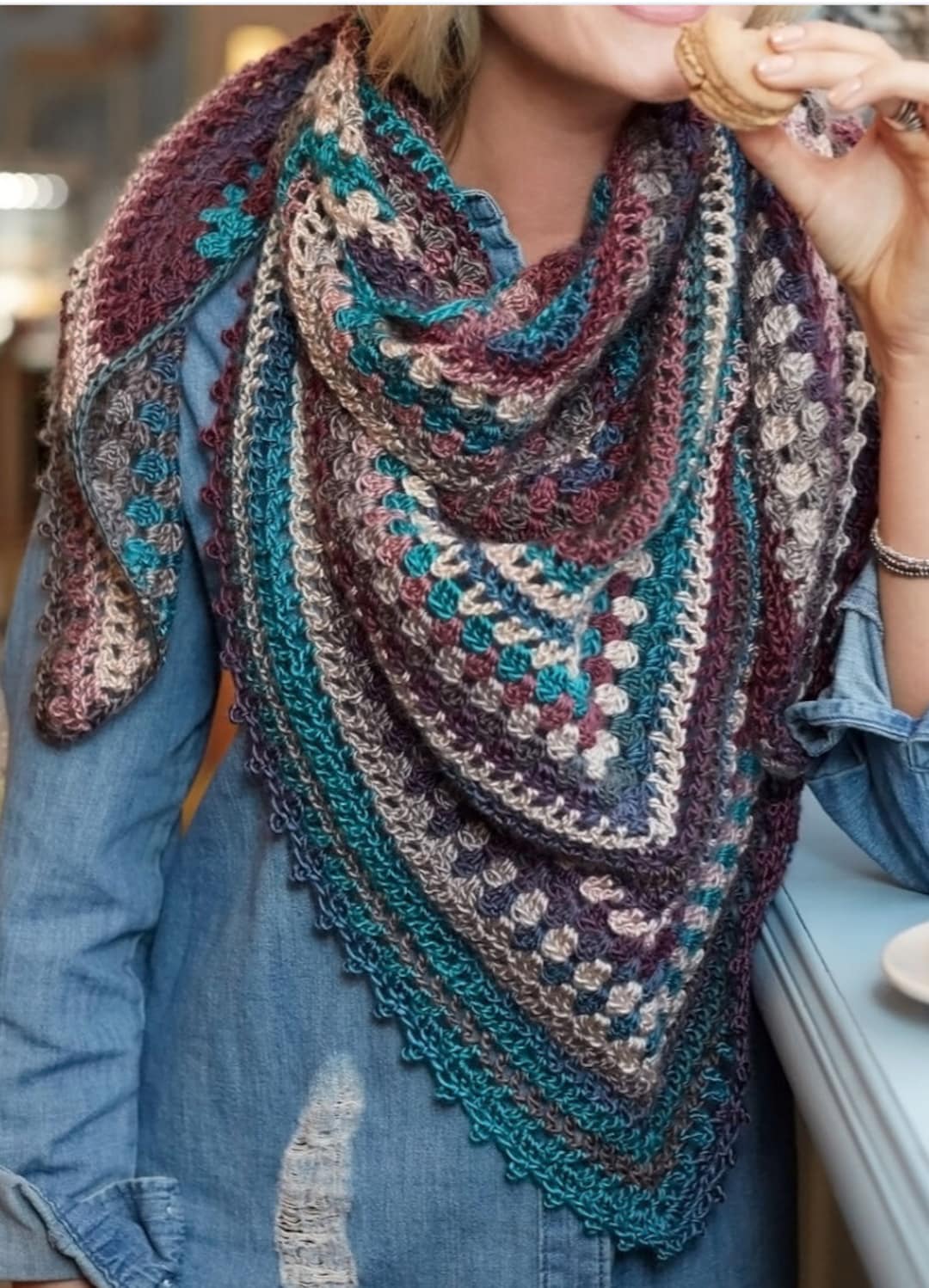 handmade crochet shawl price