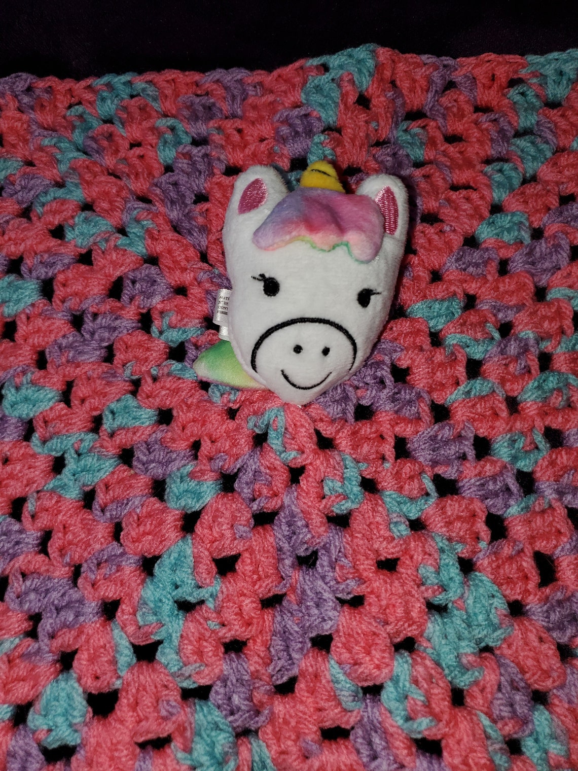 Crochet Unicorn Lovey | Etsy