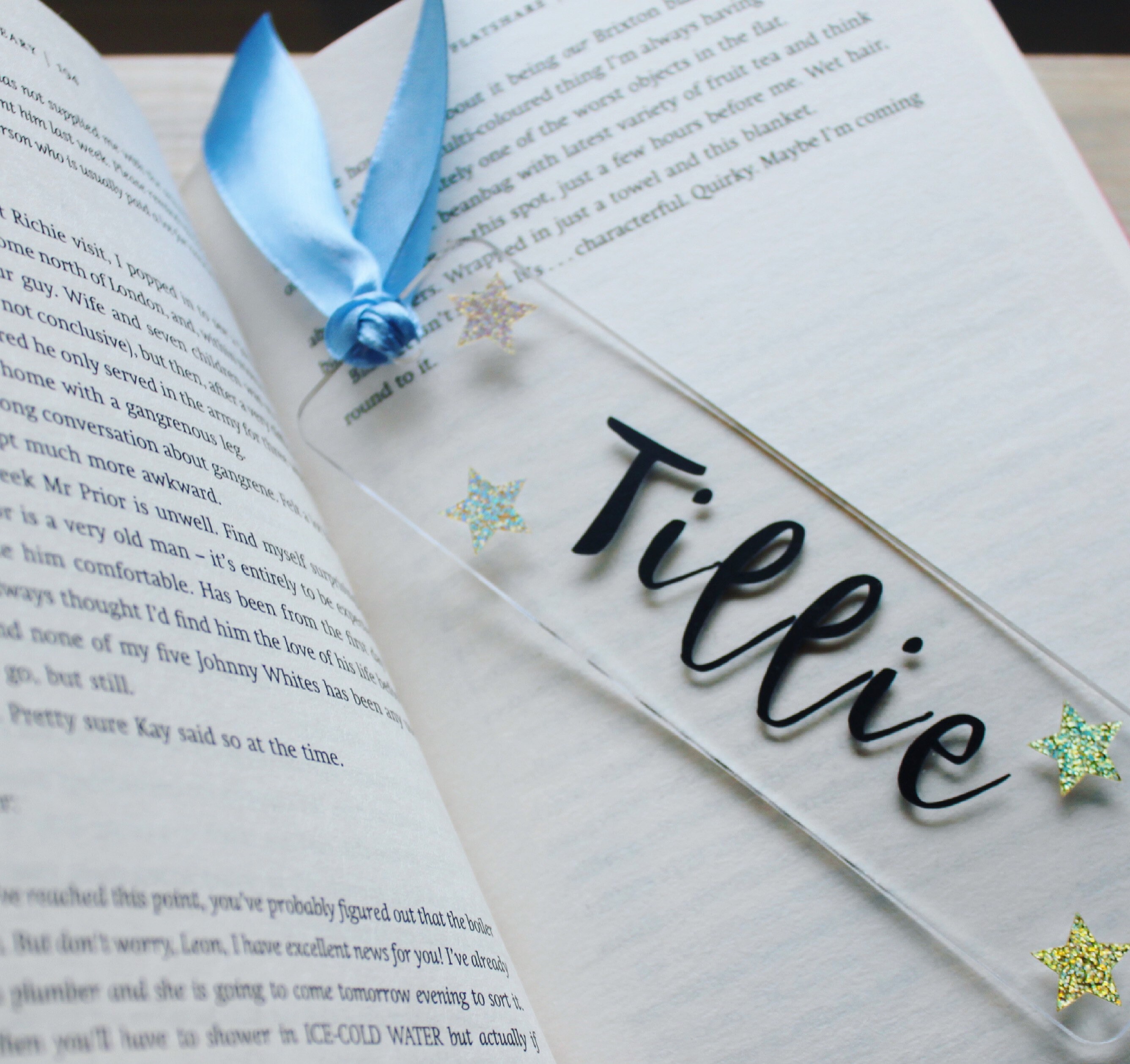 Custom Personalised Acrylic Bookmark Etsy UK