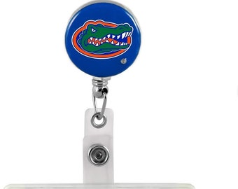 Florida Gators Head Logo Retractable Badge Reel