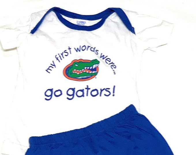 Florida Gators First Words Tee and Diaper Cover (18 months)