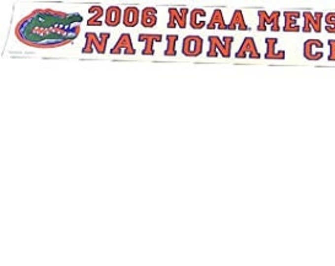 Florida Gators 2006 Basketball Champions Block Static Cling Strip 22" x 2 3/8"