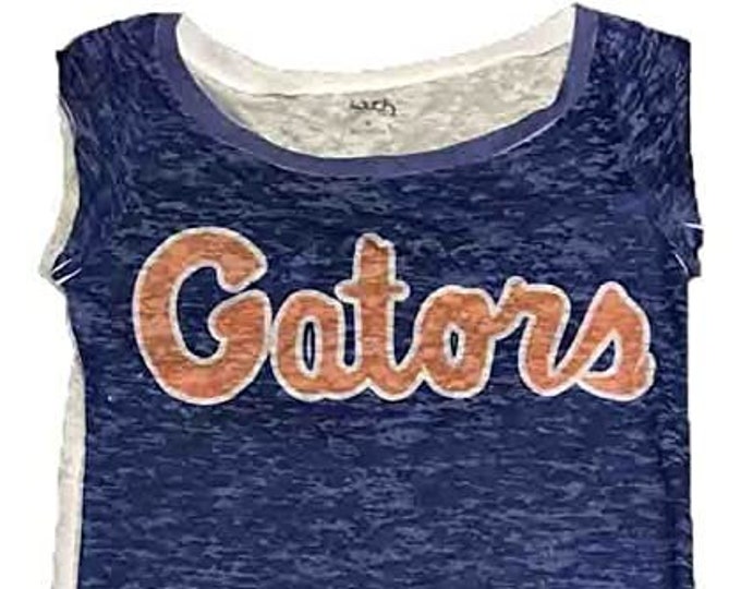 Florida Gators Alyssa Milano Burnout Boatneck Top