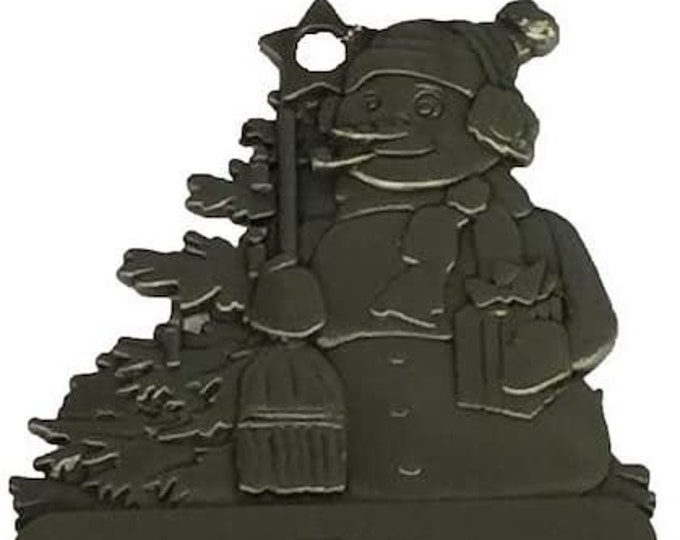 Florida Gators Pewter Snowman Ornament