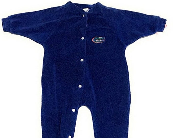 Florida Gators Blue Terry Footed Romper ( 0-3 months)