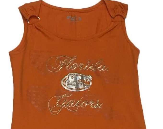 Florida Gators Rhinestone Orange Tank Top